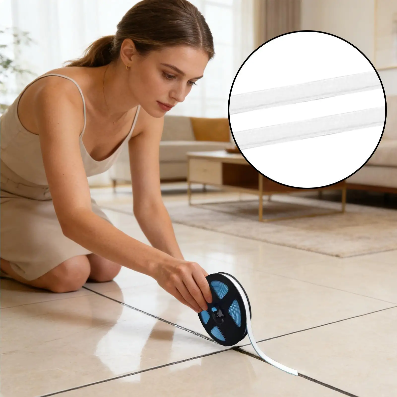 

Самоклеящаяся ПВХ-лента для швов, прочная уплотнительная лента для ванной, кухонной раковины, туалета, столешниц, углов, герметизирующая лента-герметик