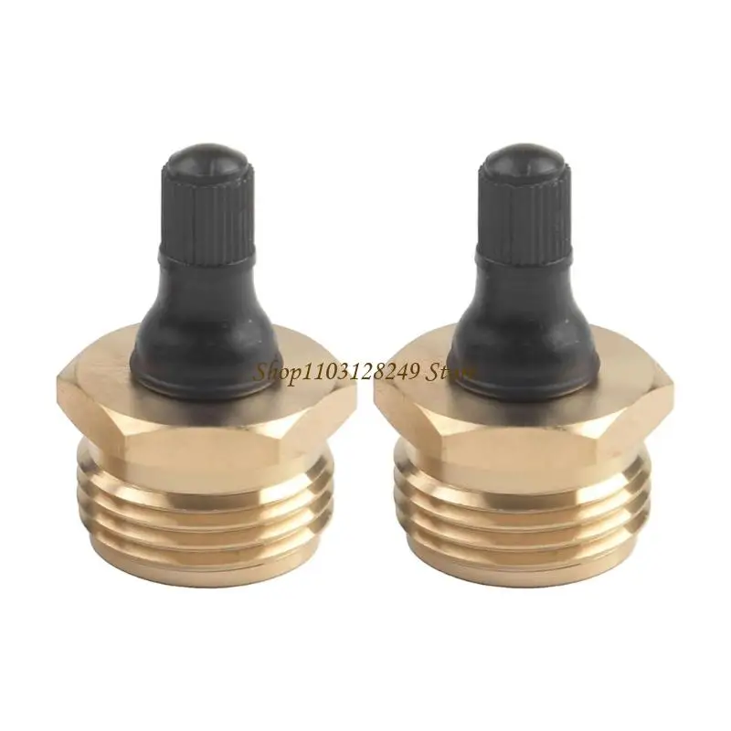 

N5KD RVs Water Pipe Anti Freeze Blow Out Adapter Brass Plug for Preventing Freeze Pipes in Campers and Trailers During Winter