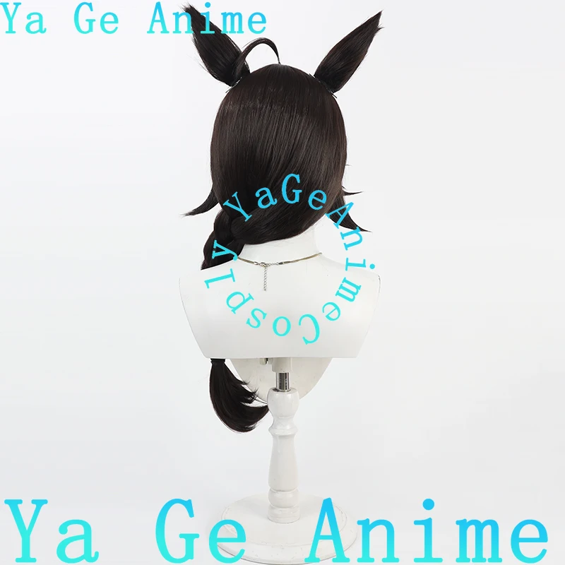 Ya Ge Cosplay WigUma Musume Pretty Derby Rice Shower Cosplay Peruca Orelhas Cauda Cavalo Corrida Menina Jogo Realidade Show Personagem Peruca