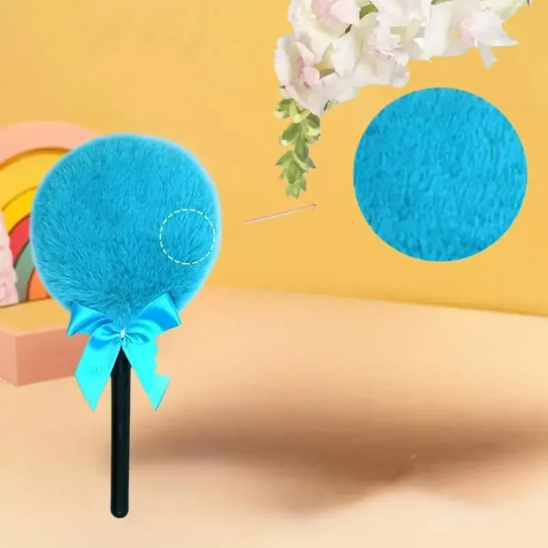 Lollipop Body Powder Applicator Plush Powder Puff With Handle Body Powder Puff Soft Makeup Tool For Face And Body Easy To Use