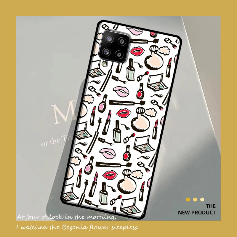 Cosmetics Nail Polish Case For Samsung Galaxy A54 A34 A53 A13 A32 A52 A14 A51 A71 A23 A33 A73 A12 A22 A21S Coque