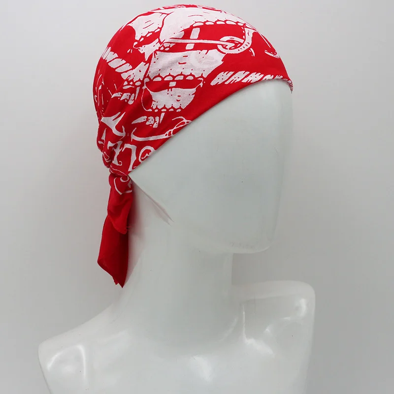 Sea Anchor Print Red Navy Yellow Green Bandannas Cotton Men Pocket Square Black Ladies Headband Head scarf Neckerchief