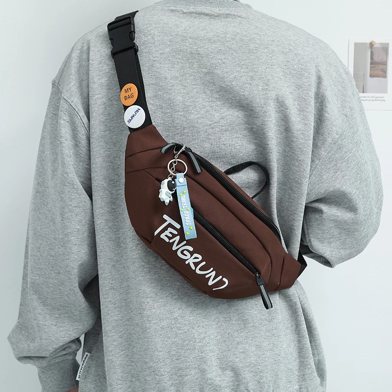 Men's Crossbody Bag 2026 New Fashion Backpack Waist Bag Sports Single Shoulder Bag Riding Bag Small Crossbody Chest Bag