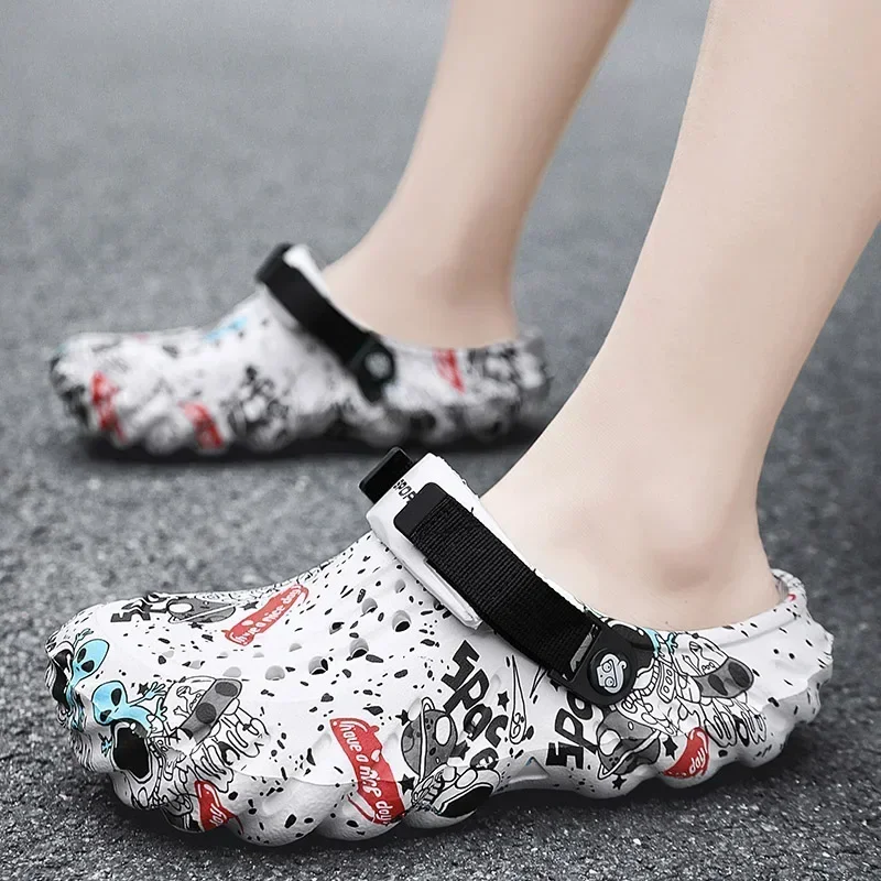 Men Slippers Camouflage Platform Outdoor Summer Clogs Shoe Women Beach Sandals Male Soft EVA Indoor Home Slides Lover Flip Flops