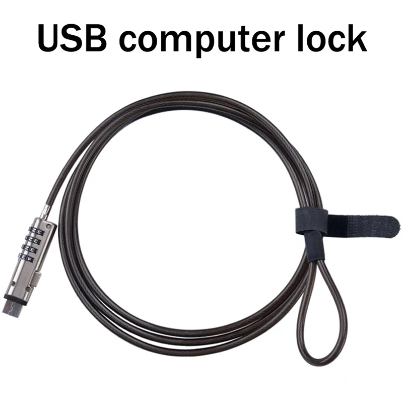 3X รหัสผ่าน USB ล็อคล็อคคอมพิวเตอร์รหัสผ่านป้องกัน Anti-Theft ล็อคคอมพิวเตอร์แล็ปท็อปสากลรหัสผ่านล็อค