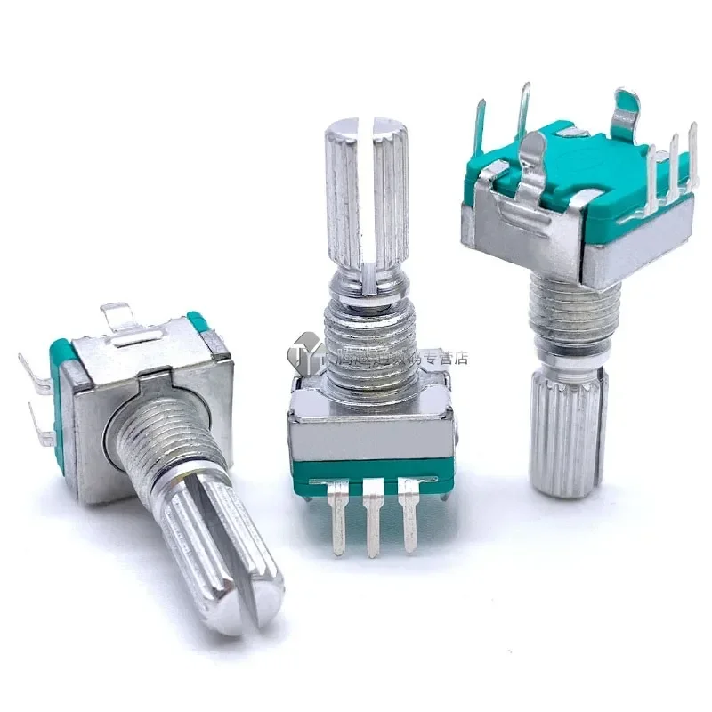 5PCS/lot EC11  EC11 Thin Rotary Encoder With Switch 30 Positioning 15 Pulse 20mm Half-axis