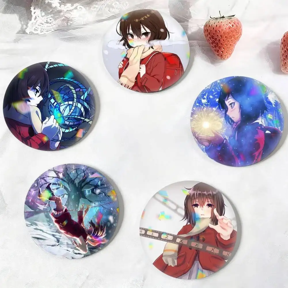 E-Erased Anime K-Kayo H-Hinazuki  25mm 32mm 44mm 58mm 75mm Brooches Badges Pins for Accessories Gift