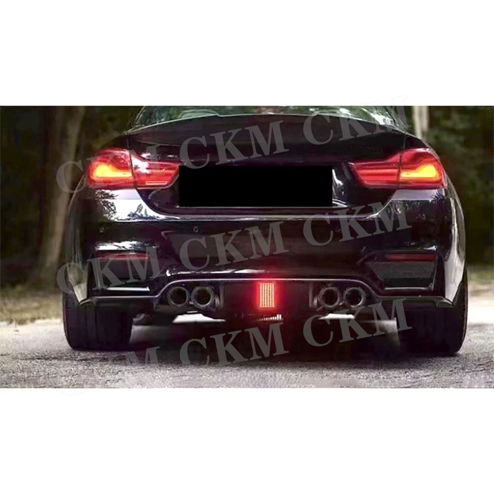 

CKMUUER Rear Diffuser Spoiler Accessories for BMW F80 M3 F82 F83 M4 2014-2019 Bumper Lip Diffuser Guard Spoiler Body Kit Trims