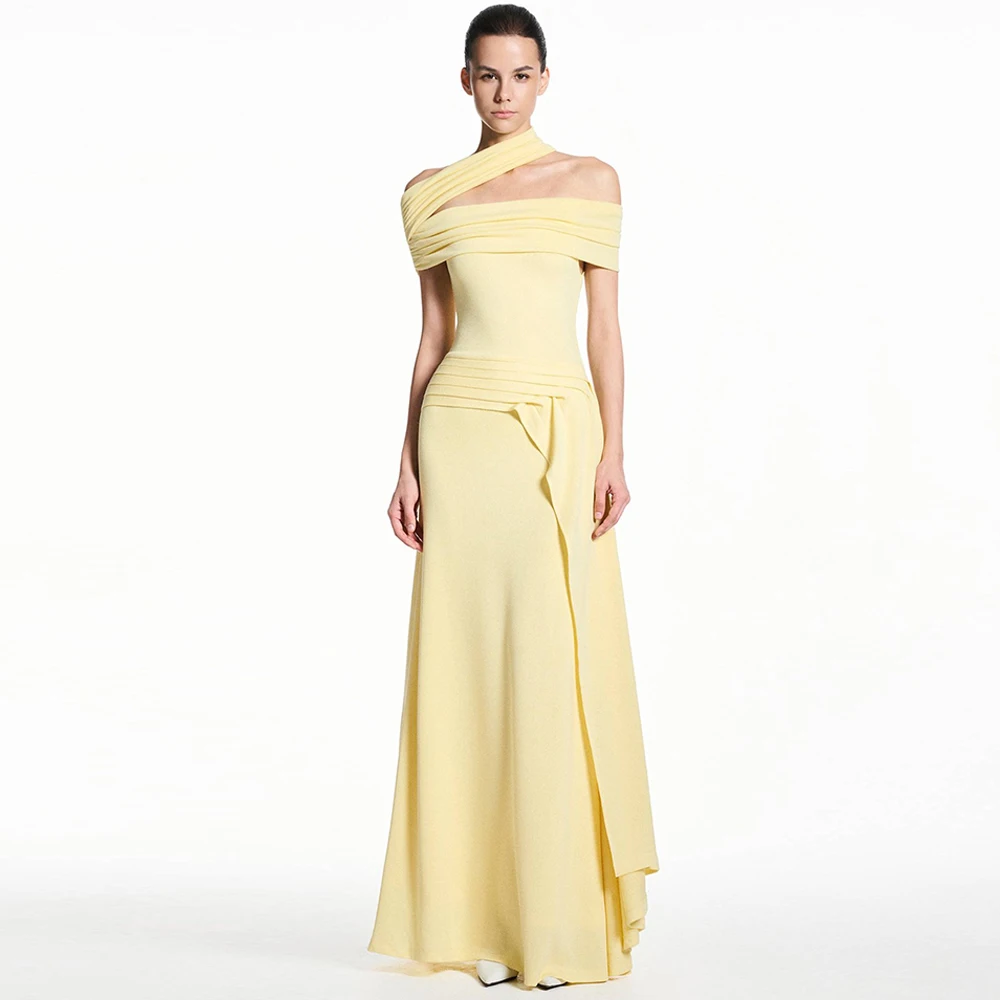 

Exquisite Chiffon Evening Dress Graceful Mermaid Short Sleeves Prom Dresses Fashion Boat Neck Customized Special Occasion Gowns