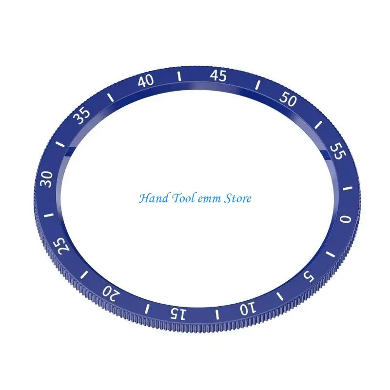 

H37F Fashionable Rings Protector Watch Frame Cover Stylish Practical Bezel Sleek Frame Lightweight Metal for Watch6 43mm/47mm