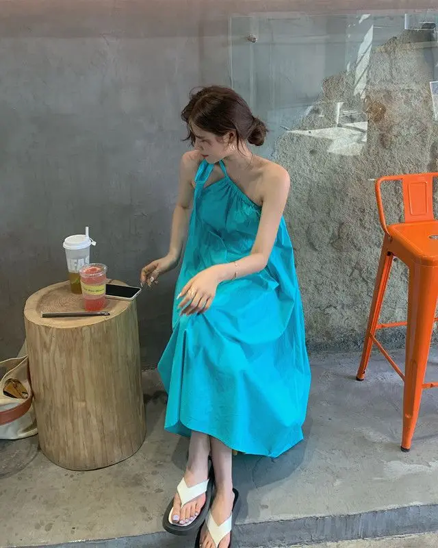 فساتين نسائية بدون أكمام فستان Milkmaid ربيعي شيفون Ditsy عيينة زهرية مجمعة مكشكشة جماليات عتيقة أنثوية #5