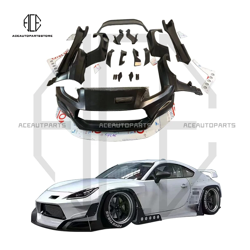 New Rocket Bunny Style Body Kit For Toyota GR86 ZN8 BRZ 2022 Upgrade Conversion Wide Body Kit Front Bumper Fenders Wheel Arches