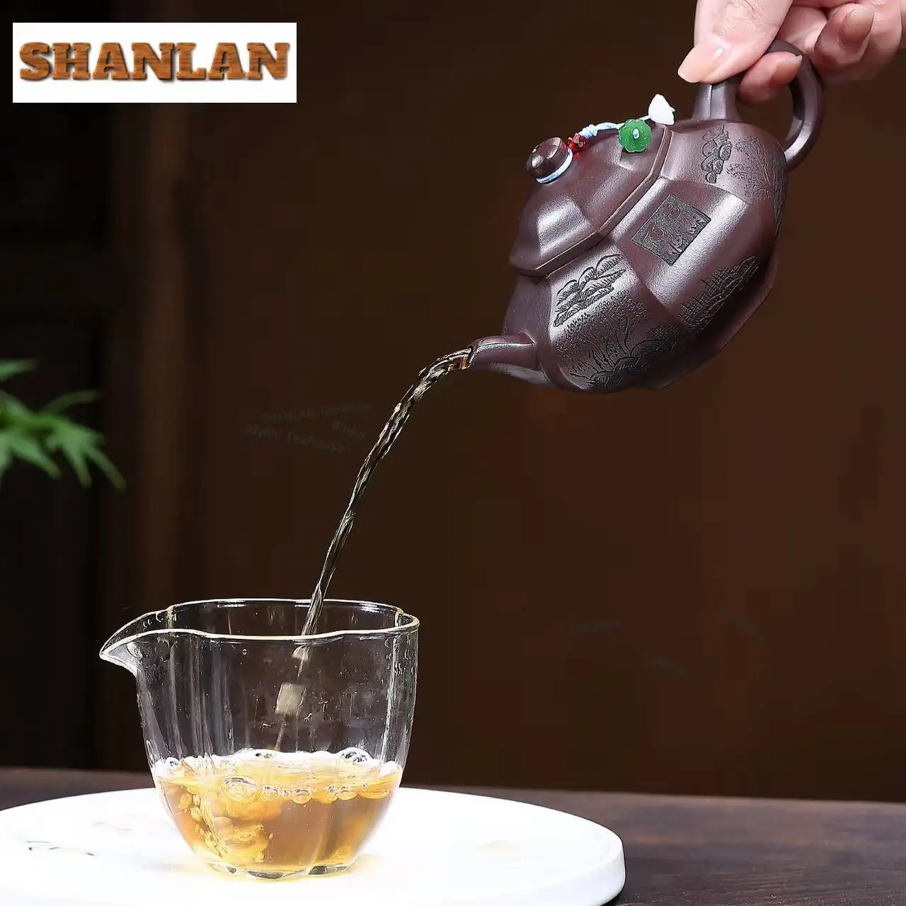 290ml Traditional Yixing Purple Clay Teapots Handmade All Directions Pot Raw Ore Mud Kettle Zisha Tea Set Accessories Craft Gift