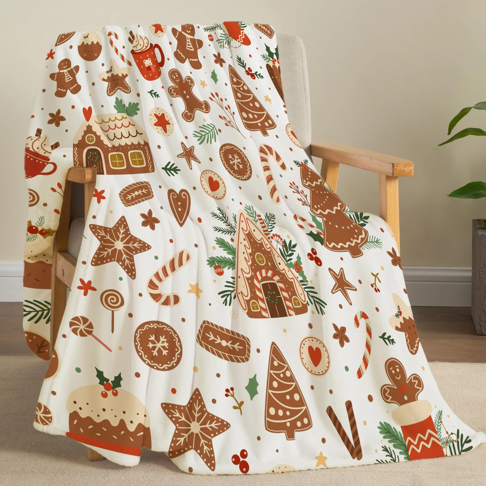 Weihnachten Kreative Überwurfdecke Flanell Druck Decke Super Weiche Gemütliche Sofa Nickerchen Decke Home Decke Perfektes Zuhause Geschenk für Sie