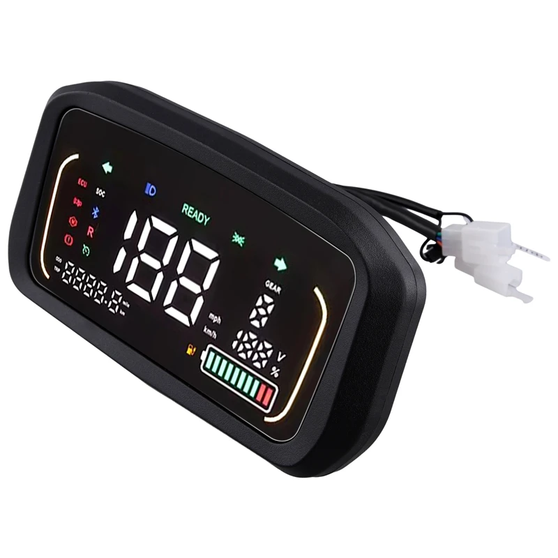 48V 60V 72V LCD Display Meter Control Panel for EBike Electric Scooter Colorful