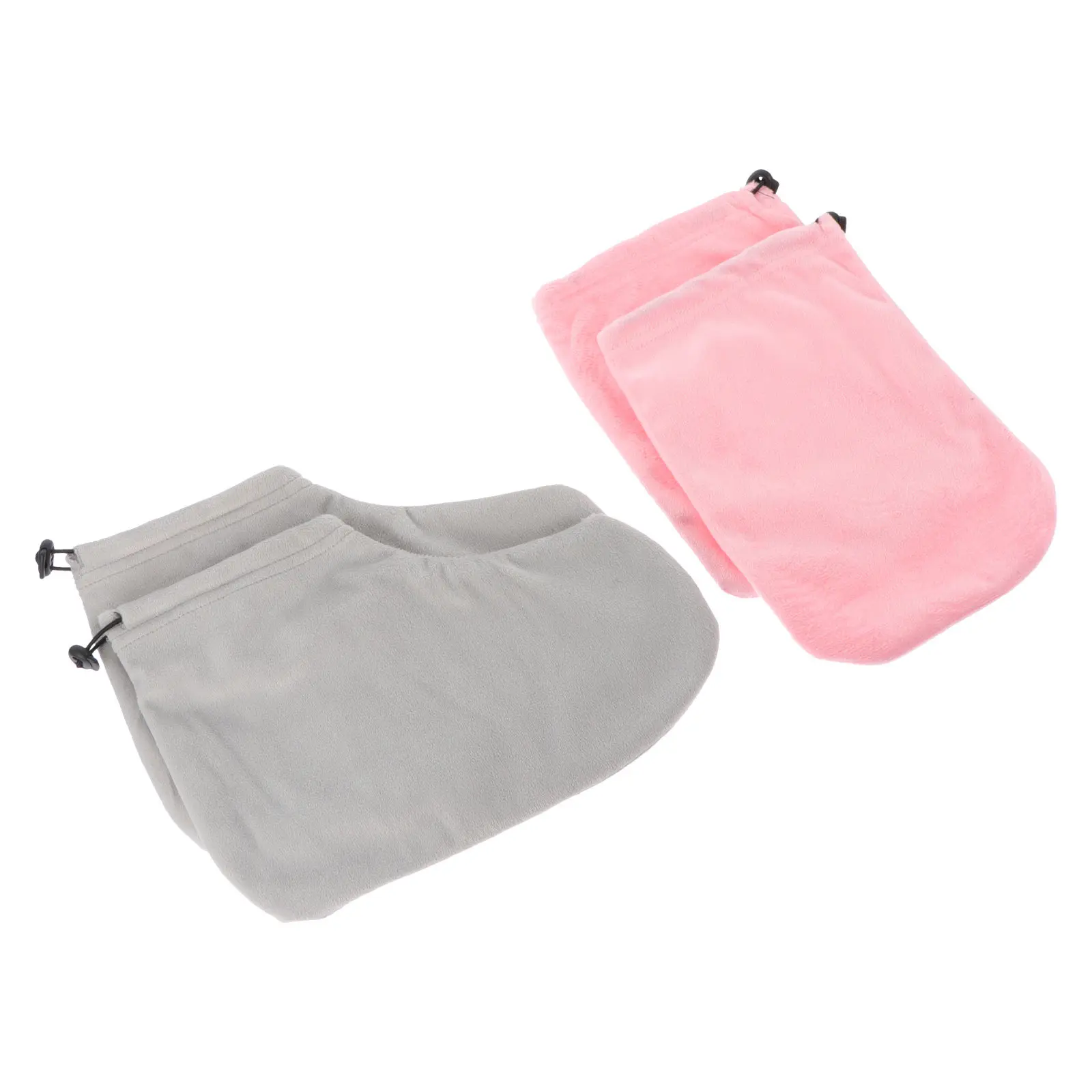1Set Professional Washable Paraffin Wax Mitts Booties Elastic Fit for Hot Wax Therapy Hand Foot Warmth Moisture Absorption Skin