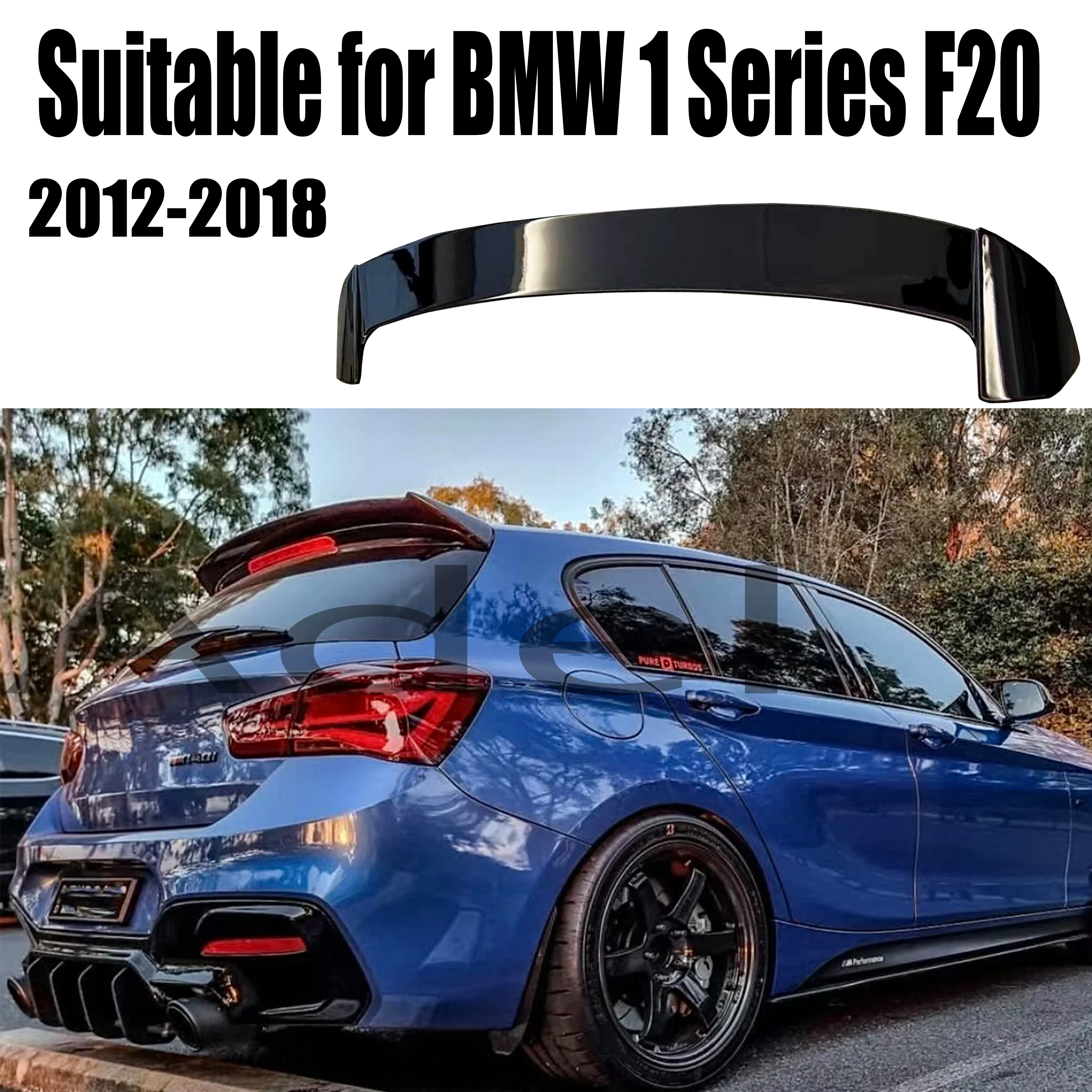 For BMW 1 Series F20 Roof Hatchback Spoiler 2012-2018 120i 125i 118im 135i 116i Car Tail Wing Decoration ABS Material Spoiler