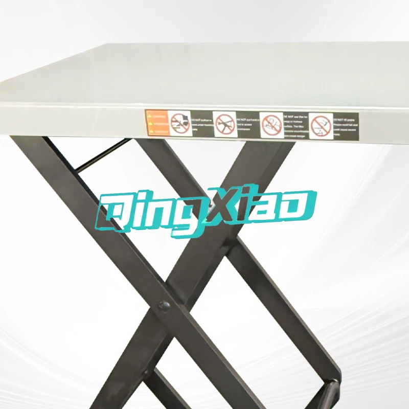 Electric Hydraulic Lift Table Small Mobile Elevating Work Platform Fixed Scissor Cargo Lift Hoist for Warehouse Freight Lifting view 6