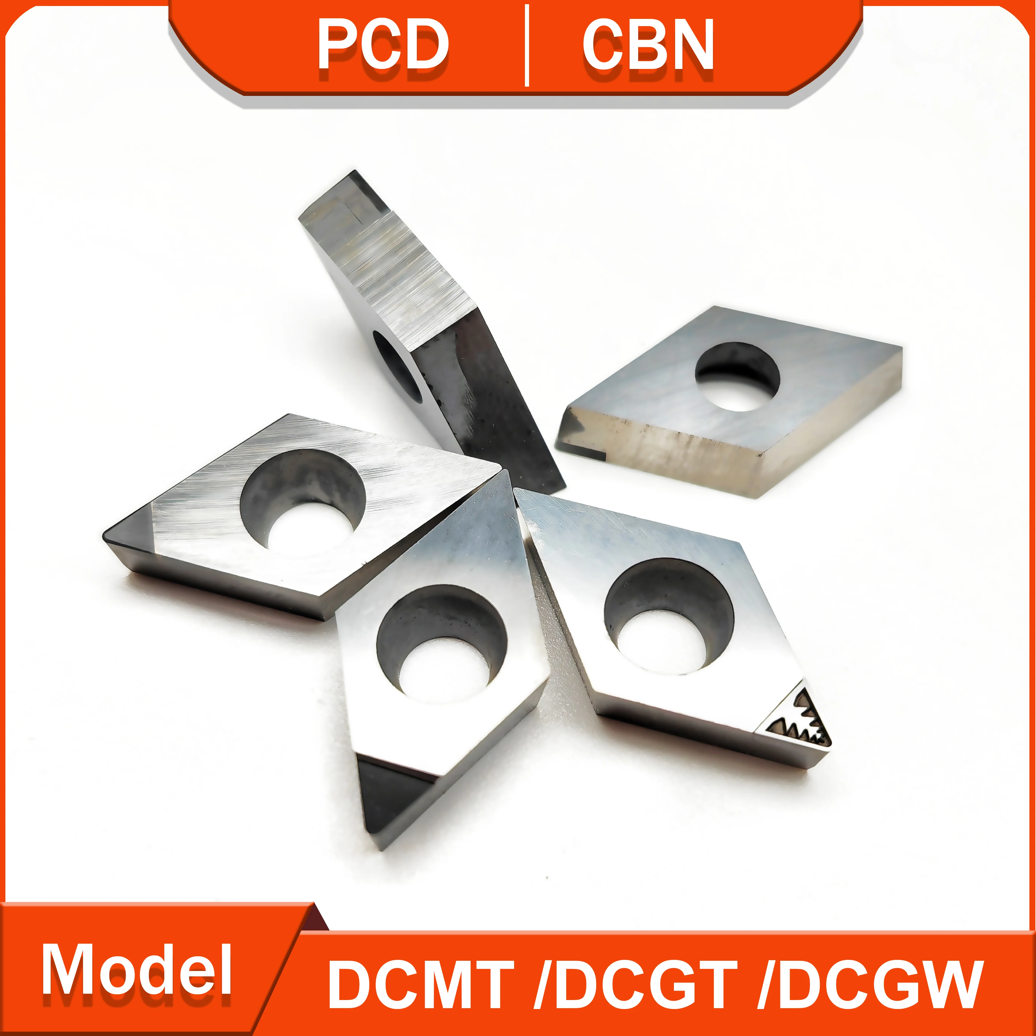 

Инструмент PCD DCMT DCGT DCGW 0702 11T3 с ЧПУ используется для обработки алюминия, меди и углеродного волокна, твердой стали с инструментами CBN.