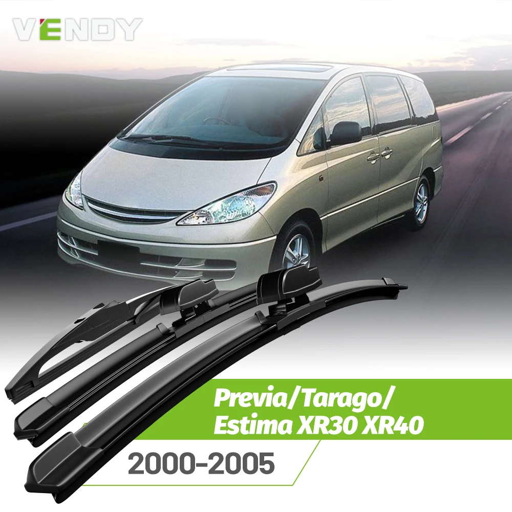 

Front&Rear Wiper Blades Set For Toyota Previa/Tarago/Estima XR30 XR40 2000-2005 Windshield Window Rain Brushes 26"+18"+16"