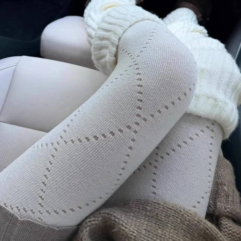 

Japanese Vintage Diamond Patterned Jacquard Pantyhose Autumn Winter Women Sexy Stockings High Elastic Leggings Slim Tights