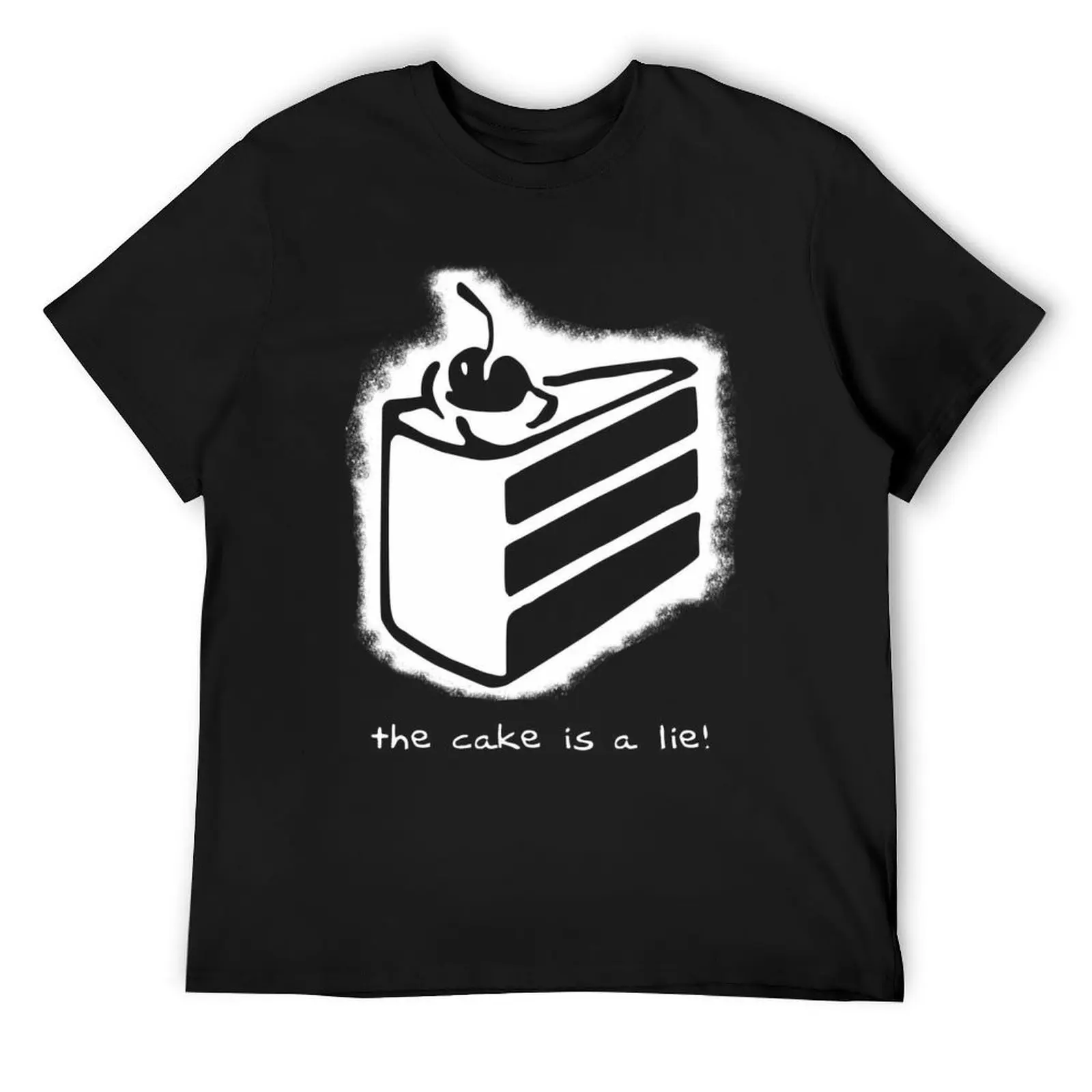 

the cake is a lie! T-Shirt Aesthetic clothing tshirts personalised funny shirt cotton sublime mens white t shirts