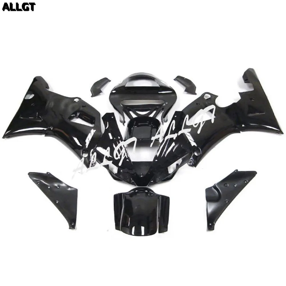 ABS Molded Painted Glossy Black Fairing kit Bodywork for YAMAHA YZF R1 2000 2001