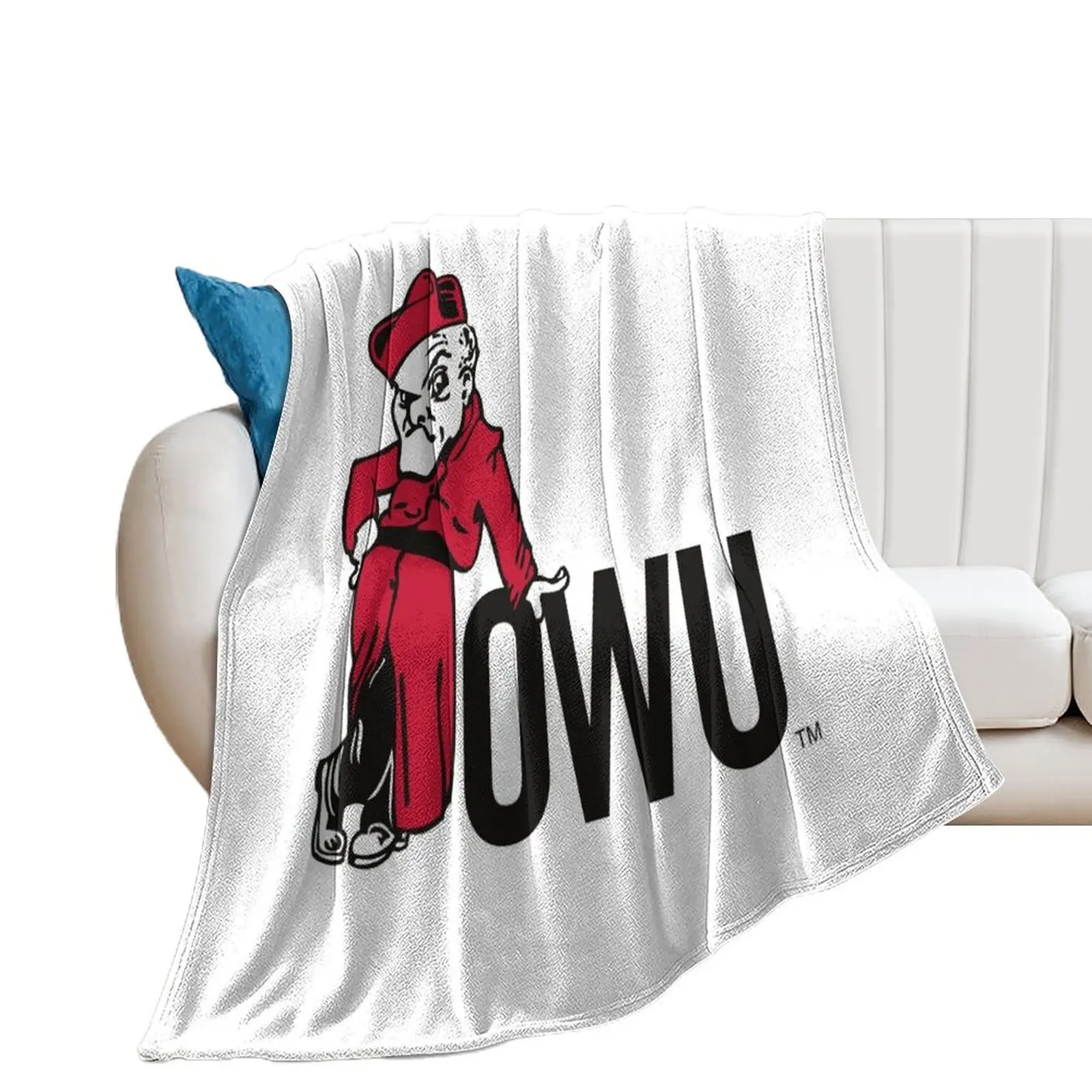 

Ohio Wesleyan battling bishops Throw Blanket Personalized Gift Comforter blankets and throws Soft Blankets