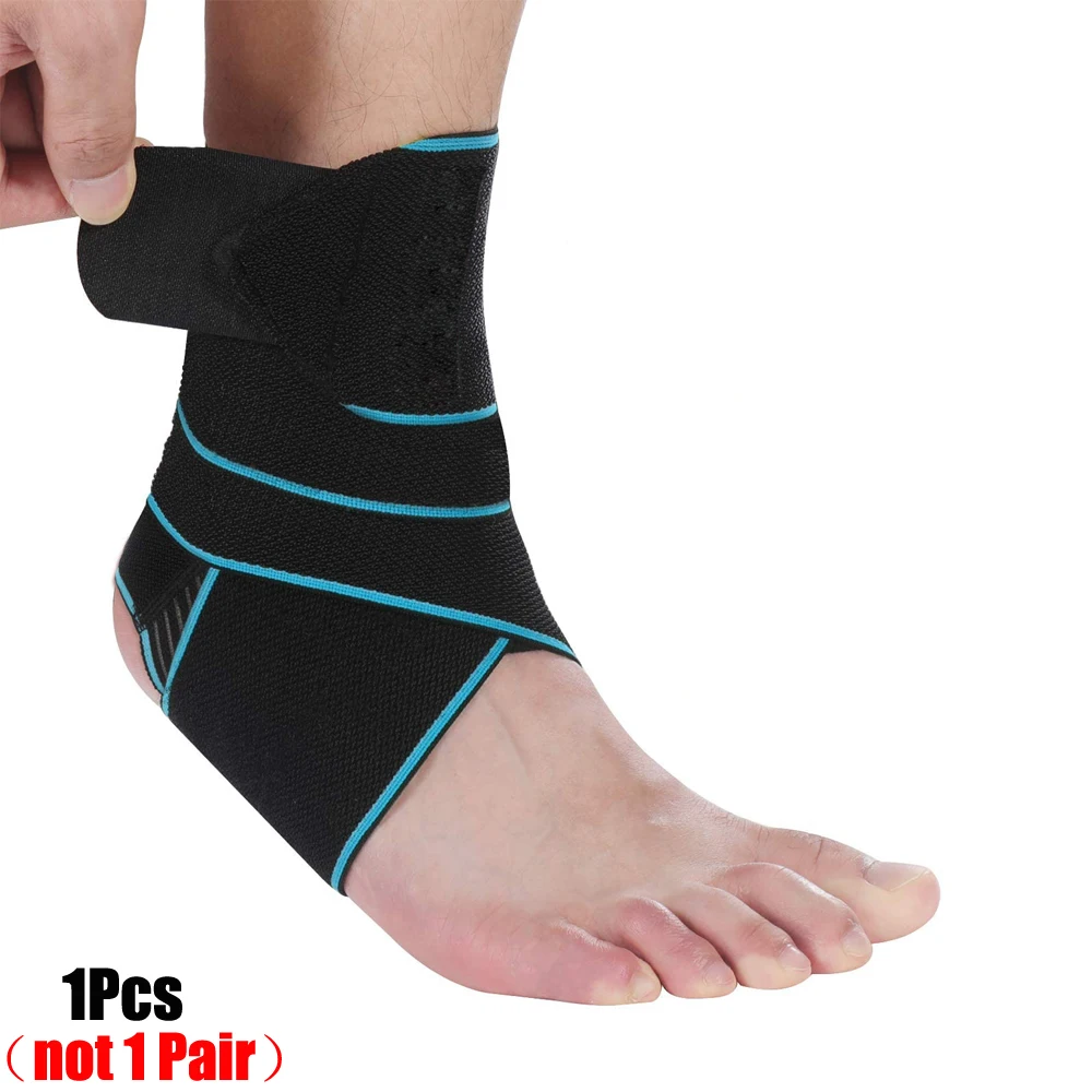 

TopRunn 1PCS Professional Sports Ankle Strain Wraps Bandages Elastic Ankle Support Brace Protector For Fitness Running