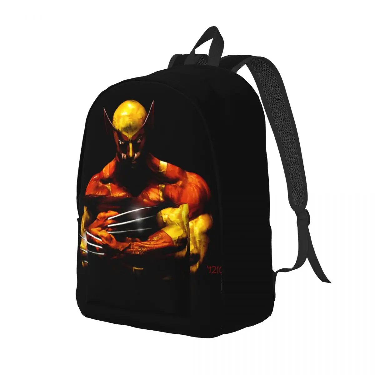 Kindergarten Bag Wolverine Photo Manipulation Artwork Zipper Closure Deadpool And Wolverine Teen Lightweight Storage Bag