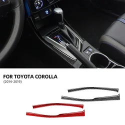 Carbon Fiber Black Fit for Toyota Corolla 2014 2015 2016 2017 2018 2019 Gear Side Car Acceccories Voiture Stickers Tools 차량용품