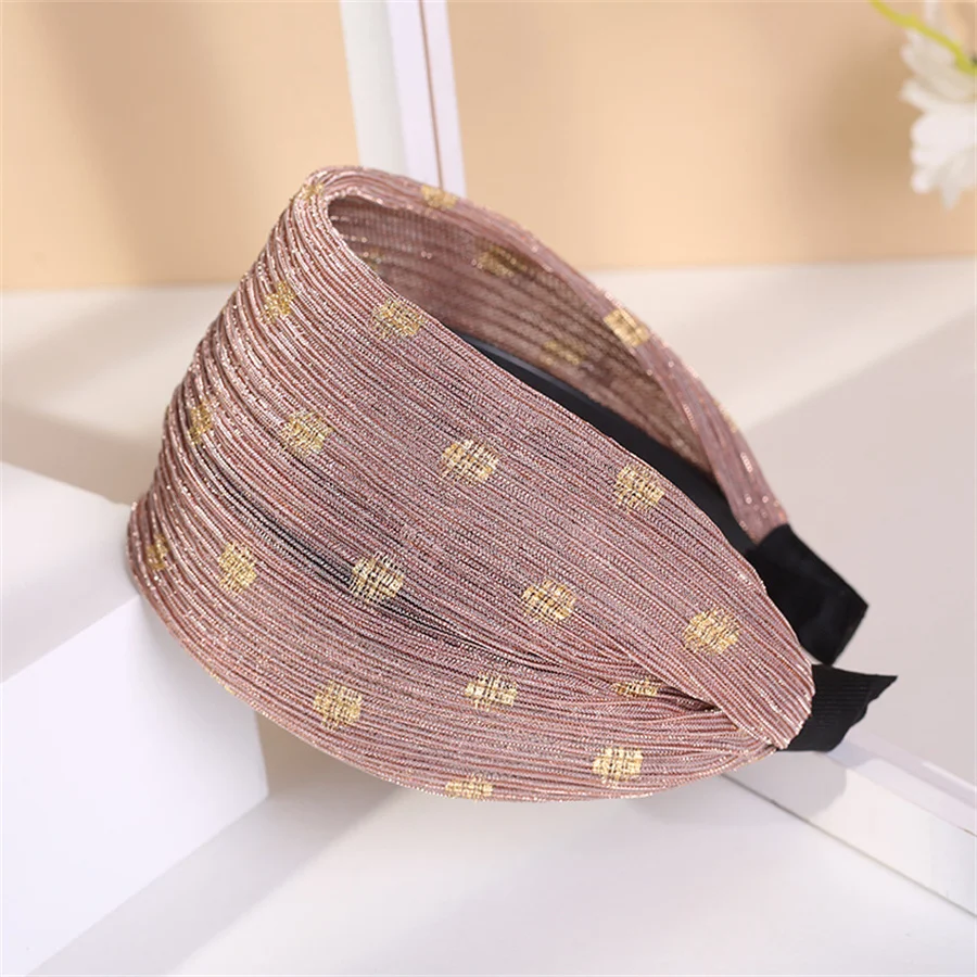 Women\'s Wide Brim Hair Band Toothed Non-Slip Hairpin Cover Retro Hair Washing Face Hair Band Mother Hair Accessories Headbands