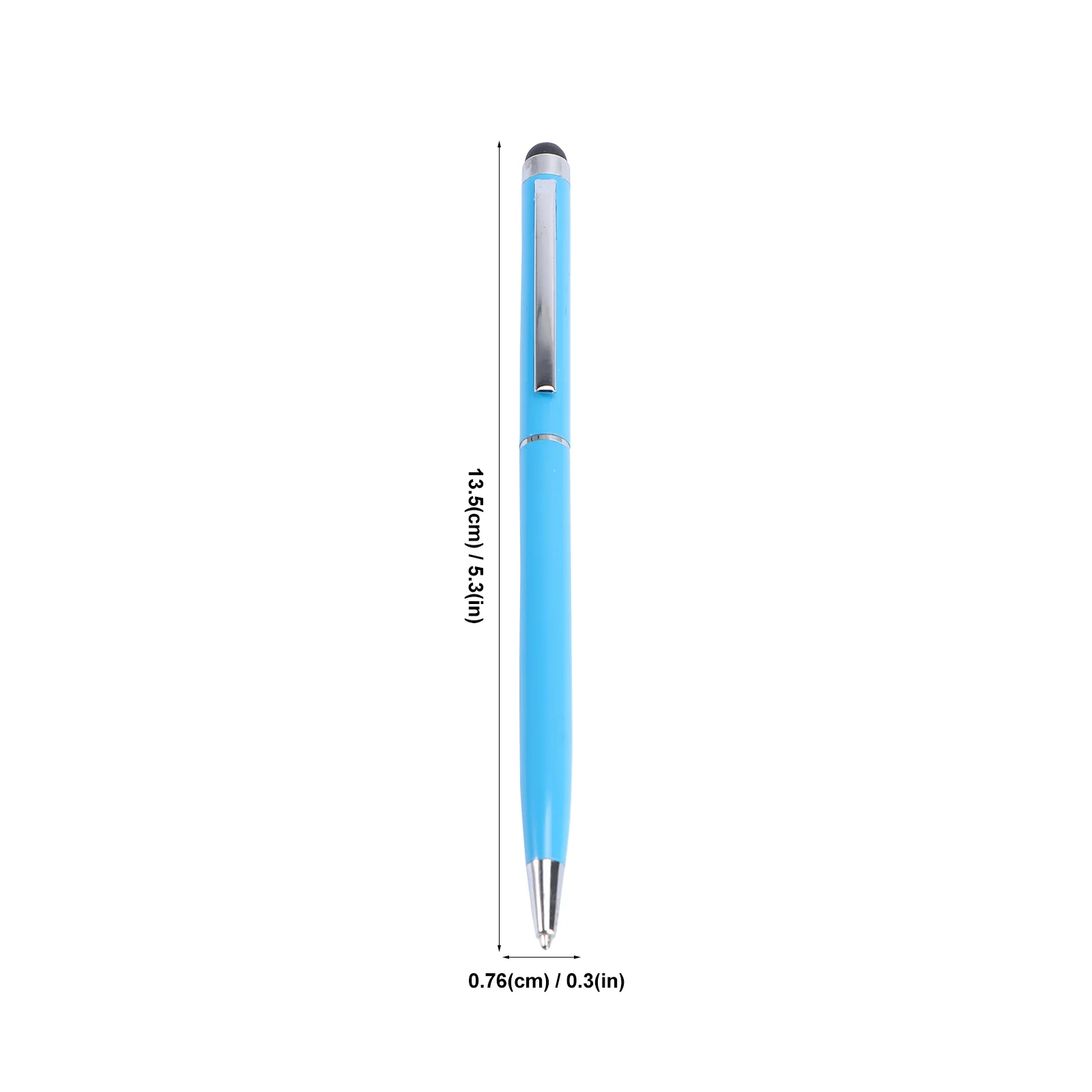 

Sky-Blue 2-in-1 Capacitive Touch Screen Stylus Pen Ballpoint Pen for Smartphone High Precision Easy to Use Dual