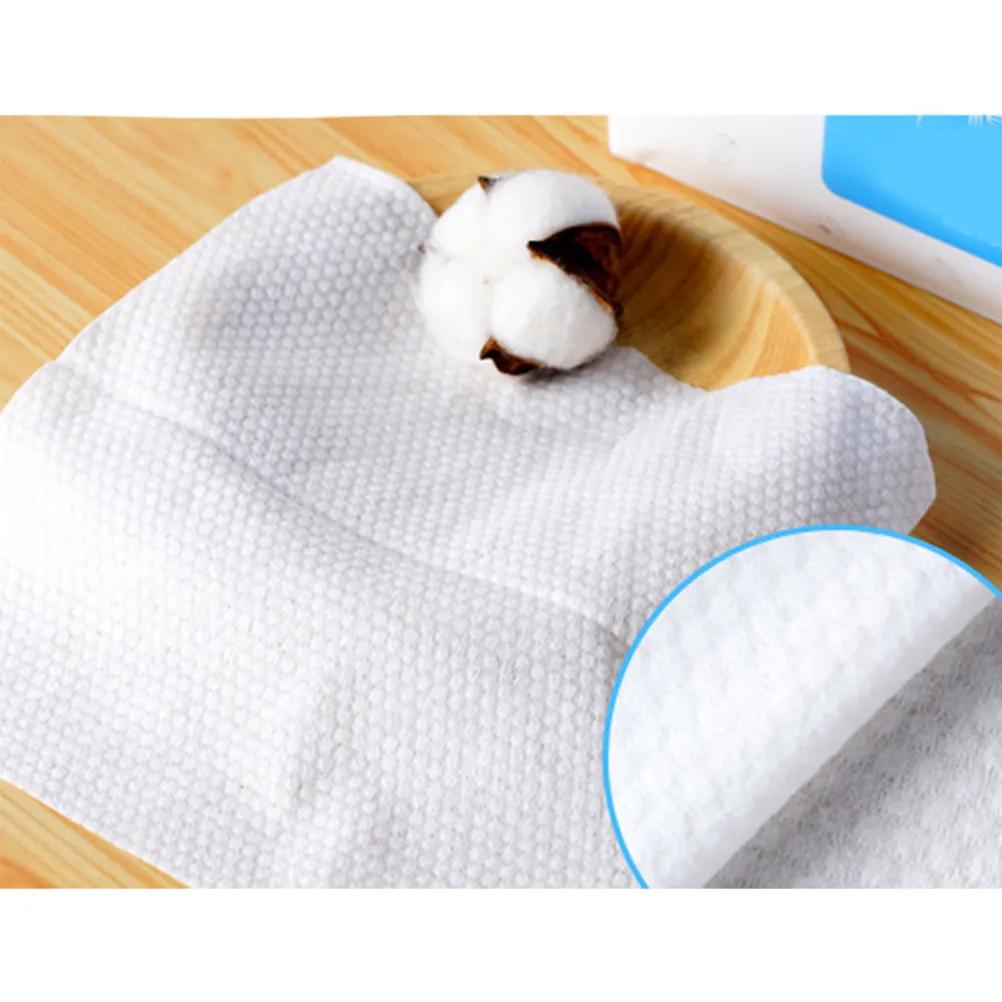 

80 шт. Удобные одноразовые полотенца с плотной текстурой, без ворса, портативные, для очищения лица, для снятия лака для ногтей