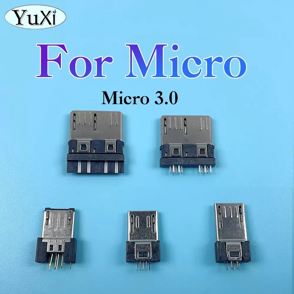 

2Pcs USB Micro Connector Port Jack Tail Plug Male Sockect Terminals Micro Data OTG Line Interface 2Pin 4Pin 5Pin Micro 3.0