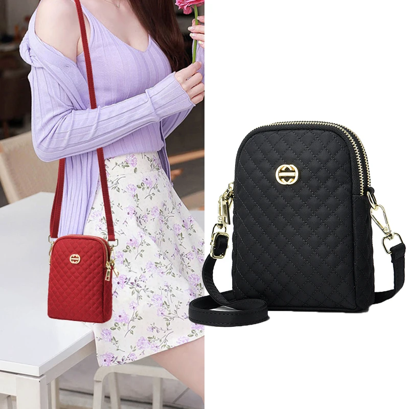 

Новая сумка через плечо из искусственной кожи, простая сумка, мини-женская сумка для мобильного телефона, летняя маленькая квадратная сумка