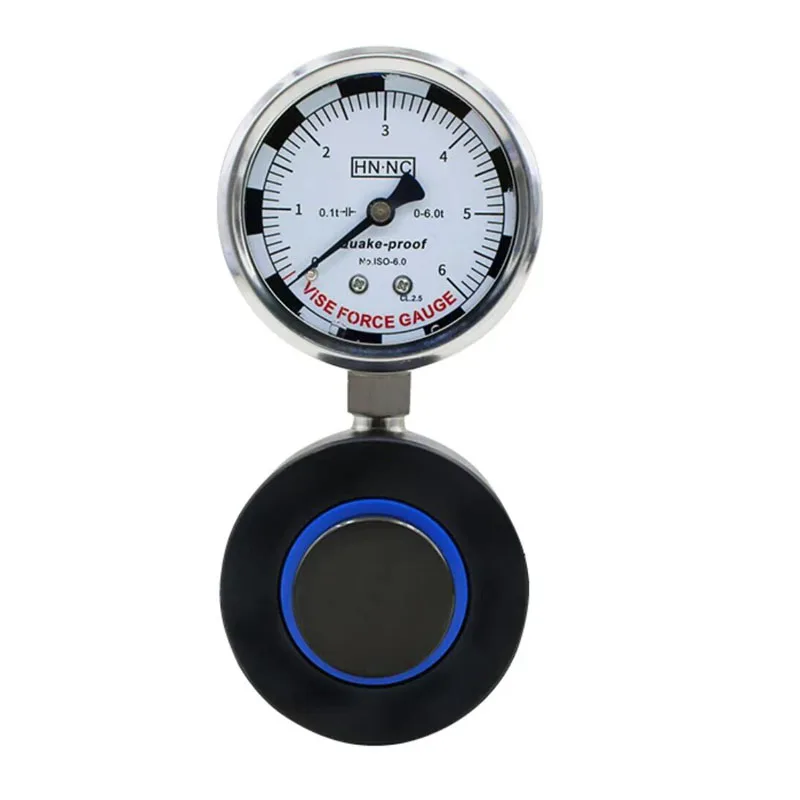 Hydraulic Vise Pressure Gauge Clamping Force Measuring Instrument for Bench Vise VM-6.0T 0-6T