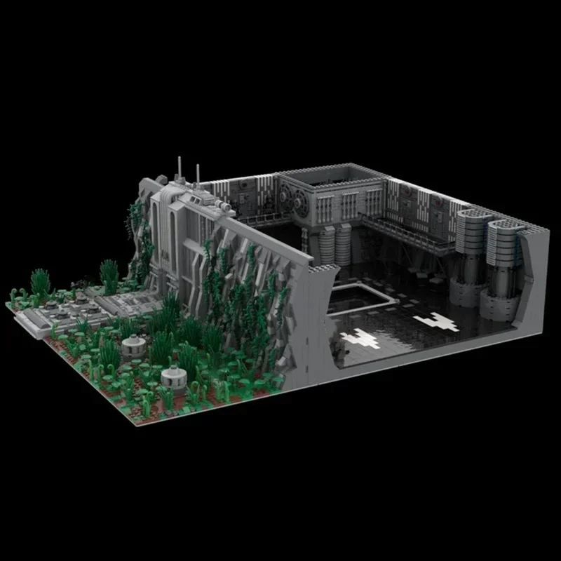 Estrela filmes modelo moc tijolos de construção subterrâneo tecnologia base imperial blocos modulares presentes brinquedos natal diy conjuntos montagem