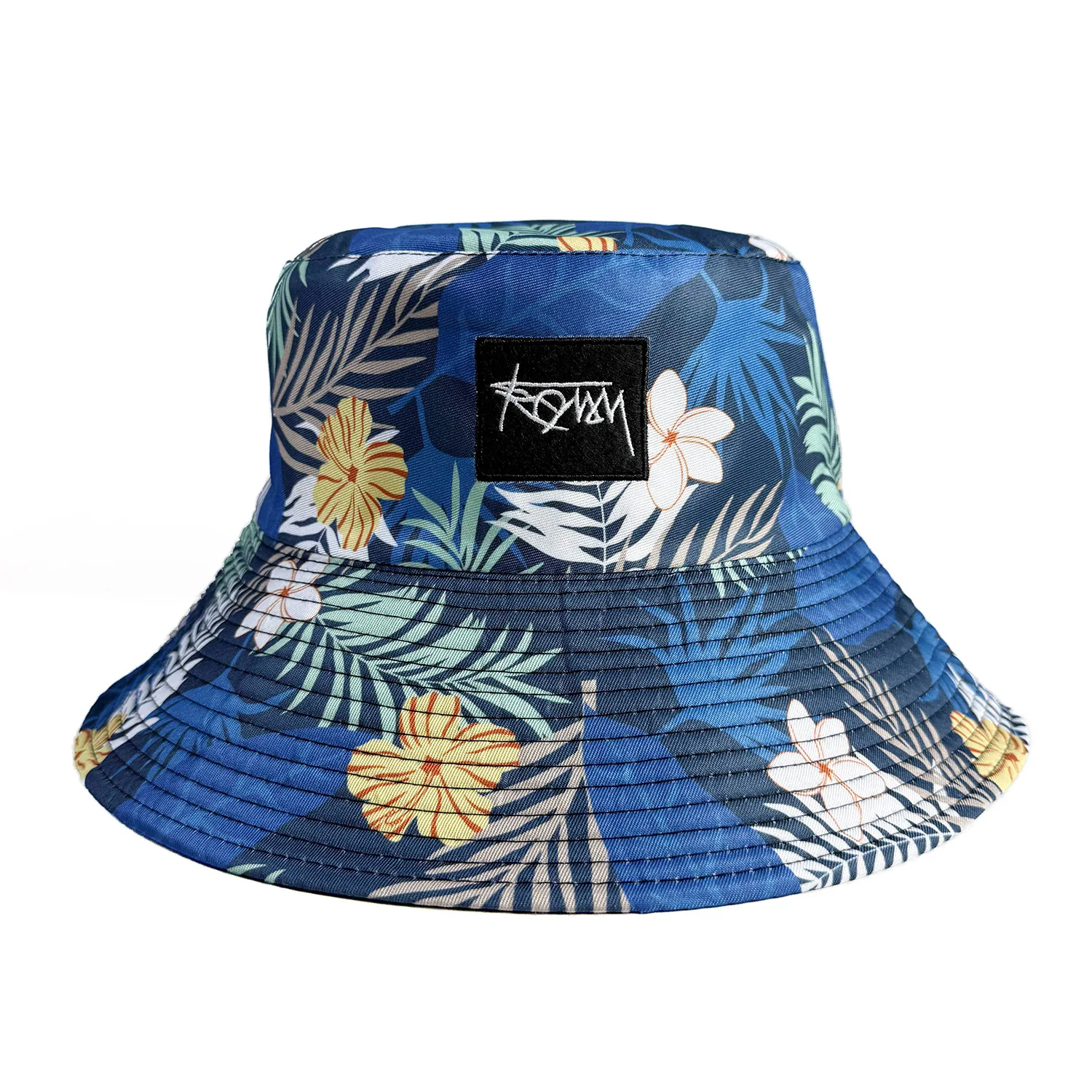 Cartoon Youthful Cool flower leaf Double-sided wear fisherman hat Outdoor Leisure Sunscreen Sun Hat Men Women bucket hats