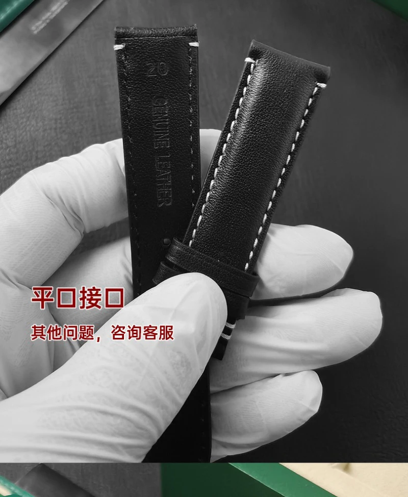 FUYIJIA Men Custom T-udor BLACK BAY 1958 Original Watchband 20MM×18MM 21MM×18MM 22MM×18MM Cowhide Strap Folding Buckle Wristband