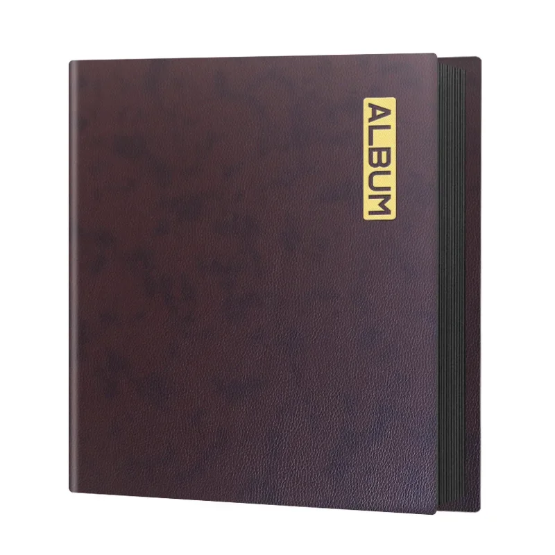 

PU Leather Self-adhesive Film Album Baby Growth Record Album Couple Family Company Photo Album Photocard Holder