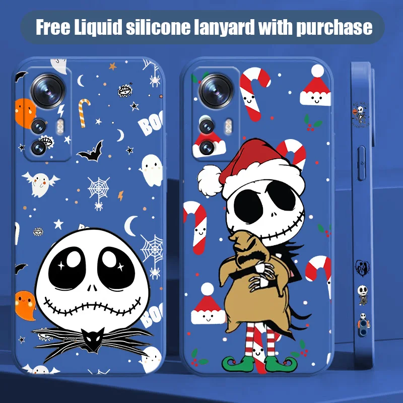 Disney The Nightmare Before Christmas For Xiaomi Mi A3 9 10 11 12 13 Note 10 Lite SE T X i Pro Liquid Left Rope Phone Case Soft