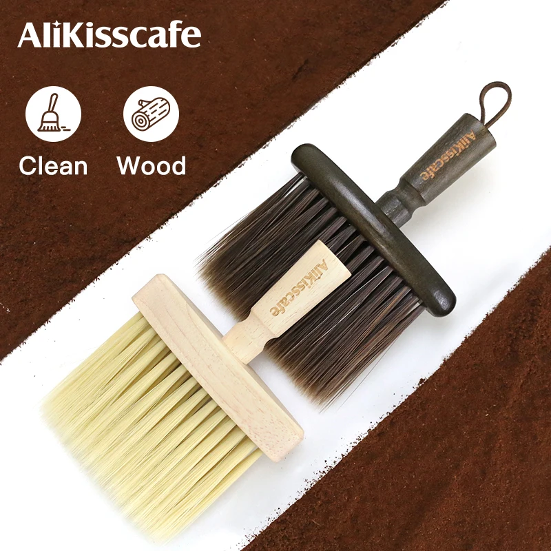 Alikisscafe Kaffeemühle Reinigungsbürste Holz Reinigungsbürste für Delonnghi Breville Küche Espresso Zubehör Barista Werkzeug