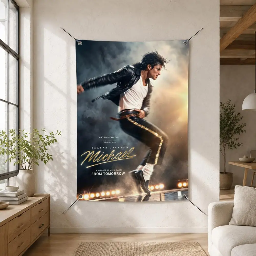 M-Michael J-Jackson Flags Custom Camping Outdoor Garden Room Bedroom Decor Party Backdrops Wall Art Family Gifts