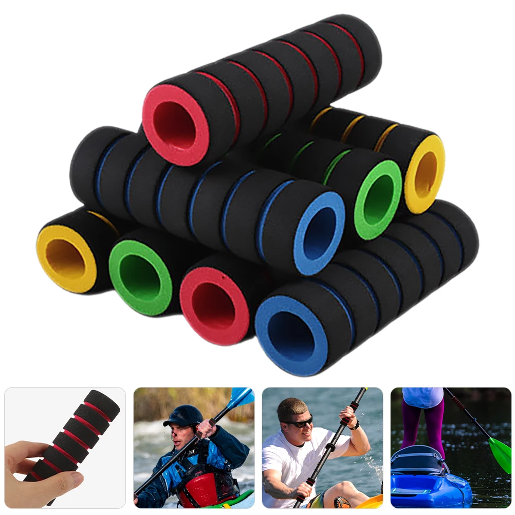 

Kayak Paddle Grip Covers Sponge Protective Sleeves Non-Slip Handle Wraps For Canoe Durable Paddle Hand Protector