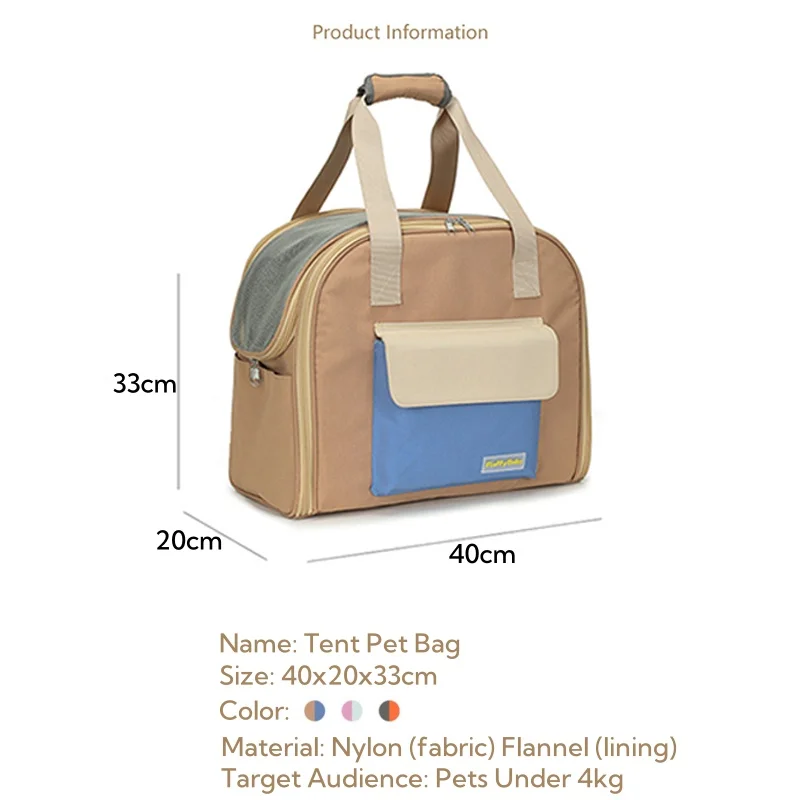 Multifunctional Pet Bag Cats and Dogs Comfortable Breathable Shoulder Bag Pet Carrier Dog Backpack Puppy Handbag Pet tent