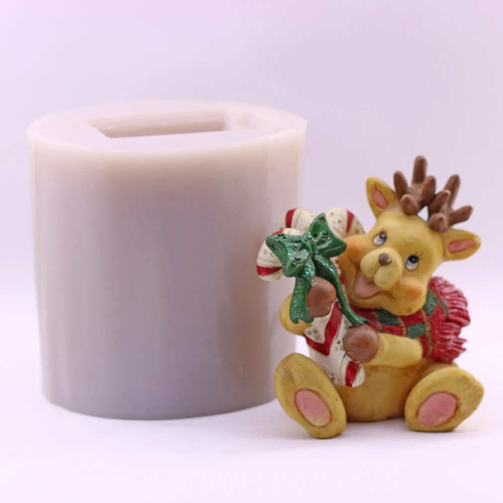 

3D Рождественский дракон, силиконовая форма для шоколада, многоразовая форма для украшения торта, помадка, жевательная паста, форма для мыла и свечей для поделок своими руками