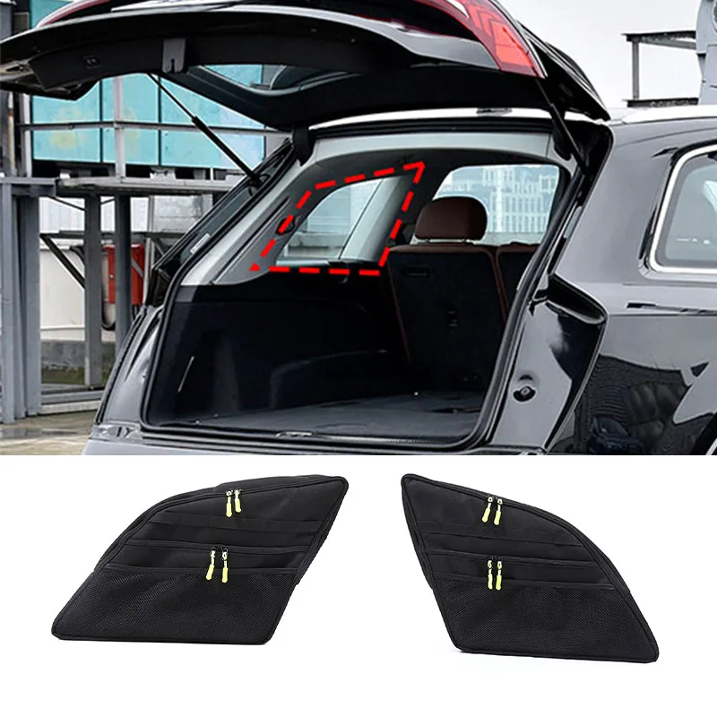 For Audi Q7 2016 2017 2018 2019 2020 2021 2022 2023 Car Trunk Left Right Side Storage Bag Storage Bag Car Interior Accessories