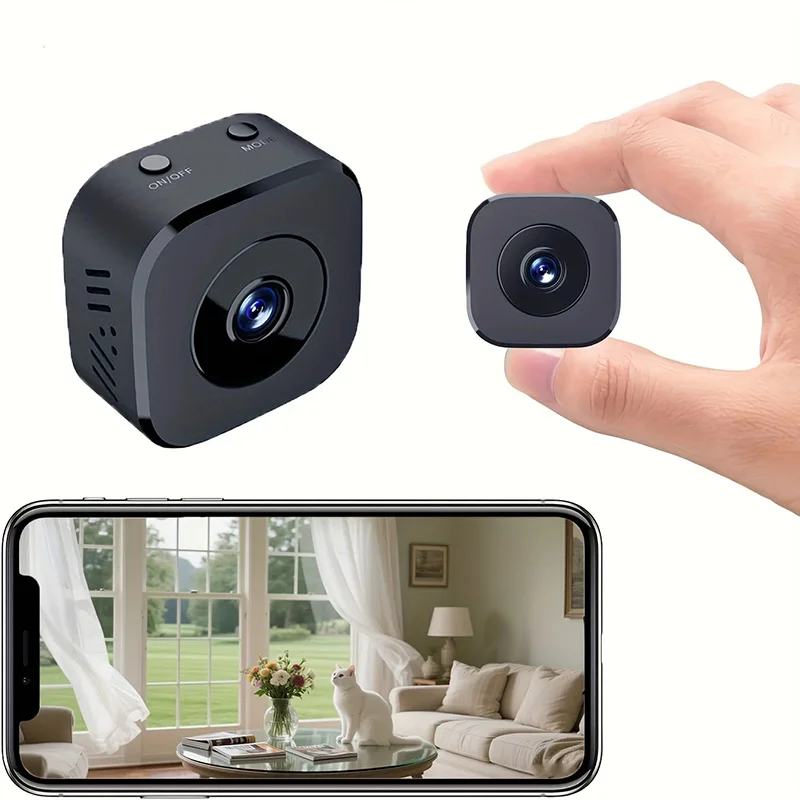 Security Camera 4K Mini Full Color Night Vision High Definition WiFi Monitor Waterproof Motion Detect Surveillance Smart Home