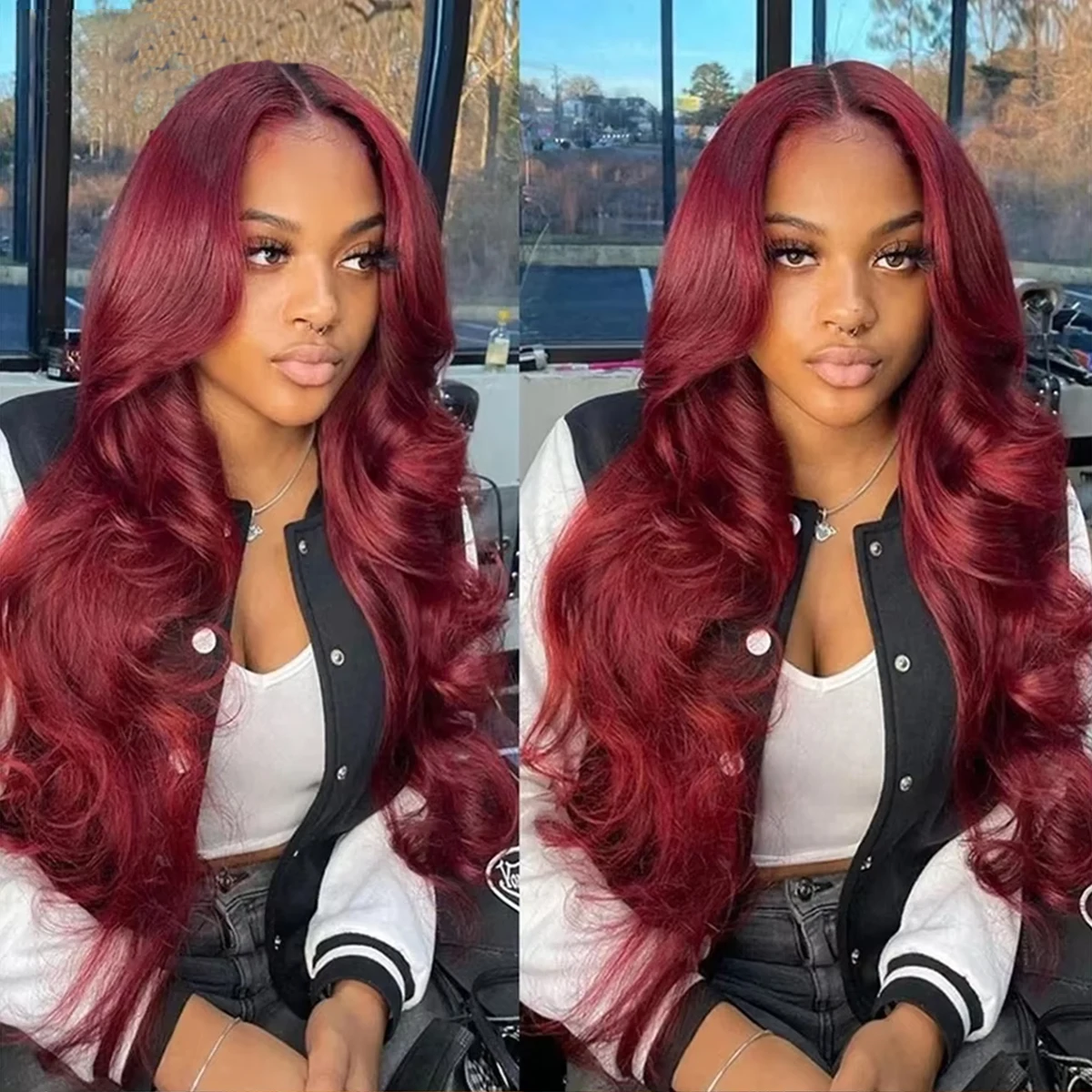 

99j Burgundy Body Wave Hd 13x6 Lace Front Human Hair Wig For Black Women Brazilian Red Colored 13x4 Lace Frontal Wig Pre Plucked